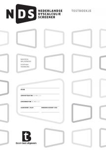 Nederlandse Dyscalculie Screener | Testboekjes en credits om te normeren