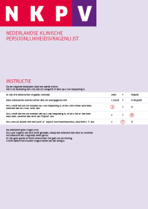 NKPV: Zelfscorende formulieren (25 ex.)