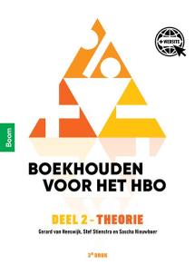 Boekhouden voor het hbo deel 2. Theorieboek (derde druk)