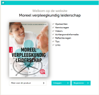 Moreel verpleegkundig leiderschap eerste druk, boek inclusief licentie aanvullende website