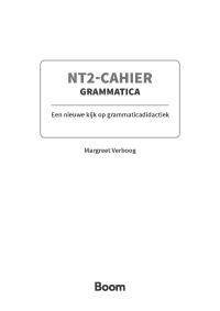 NT2-Cahier Grammatica