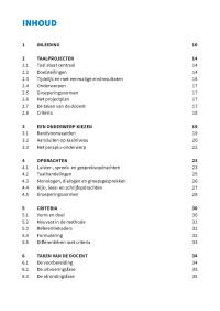 NT2-Cahier Projectmatig werken in het NT2 onderwijs kaft omslag